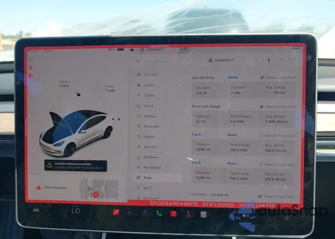 2019 Tesla Model 3 Long Range/Mid Range/Standard Range/Standard Range Plus z USA, uszkodzony, nr VIN 5YJ3E1EA1KF449472
